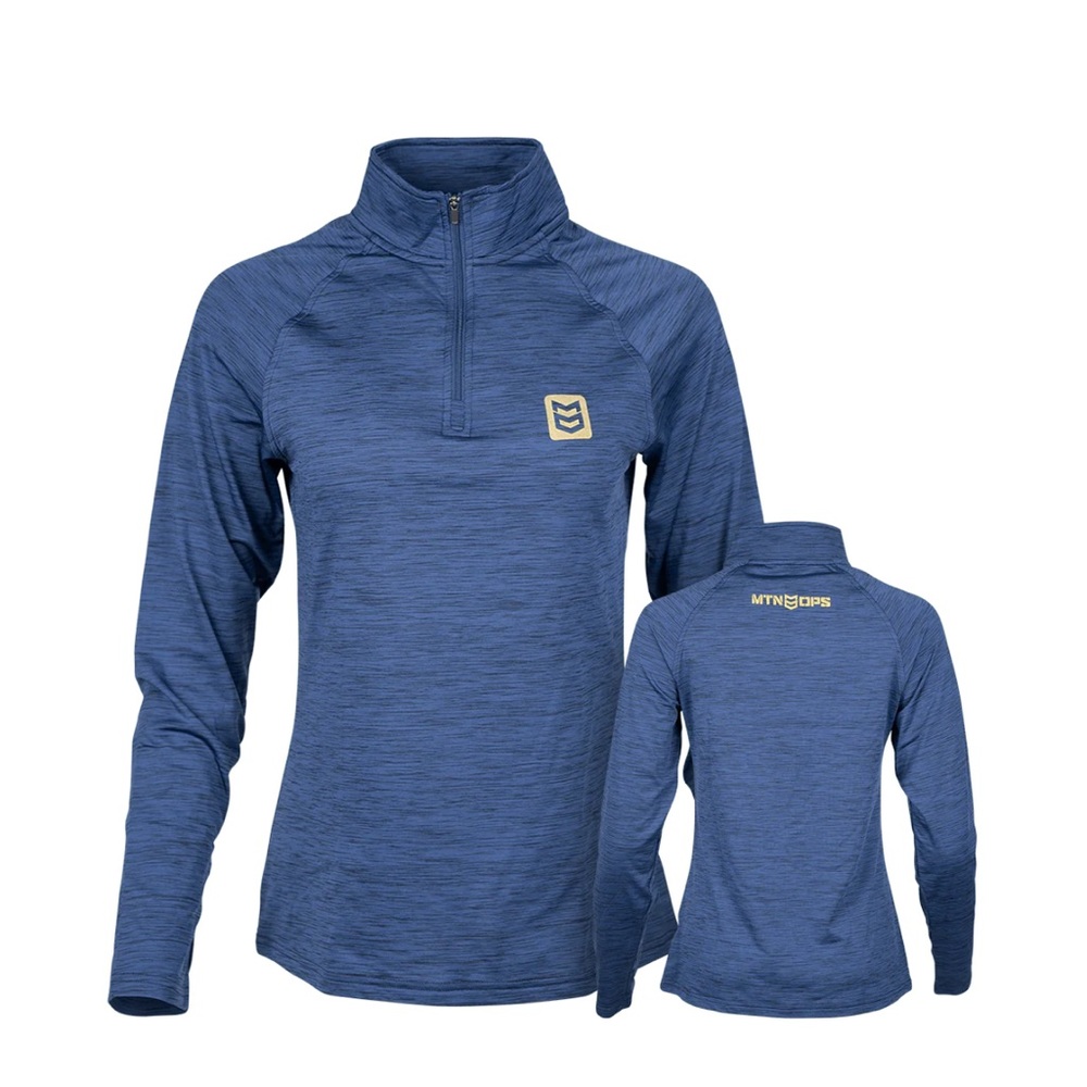 Mtn Ops Prevail 1/4 Zip Jacket in Navy